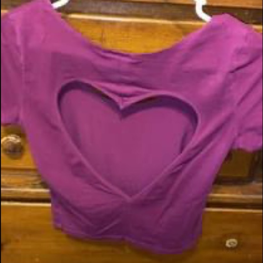 Pink brand crop top